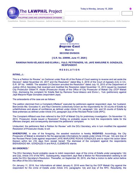 karamba estafa|G.R. No. 239090 .